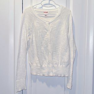 Cat & Jack White Cardigan size Medium (7/8)